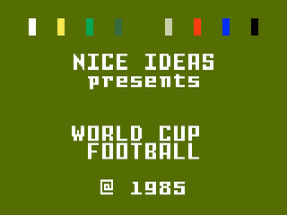 World Cup Soccer title screen for Intellivision